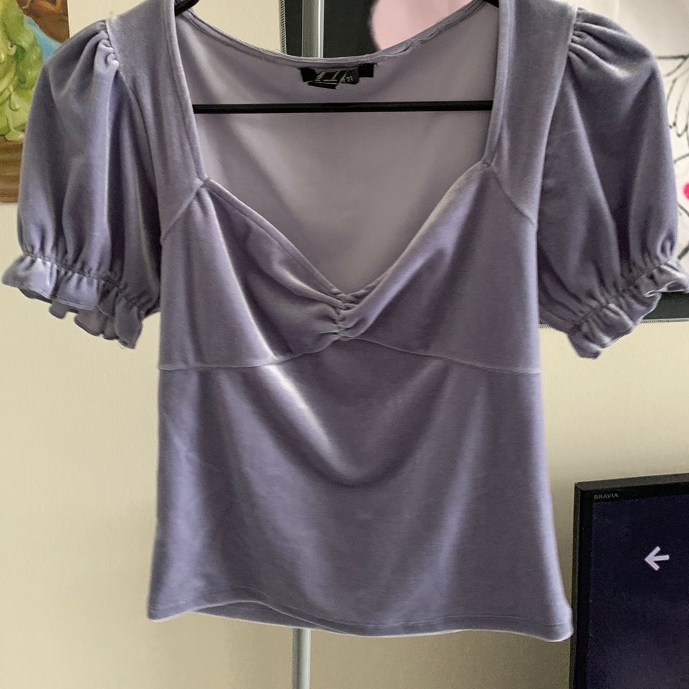 Velvet Purple crop top